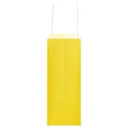 Sacs en papier Bags pcs avec poignées jaune 18x8x22 cm 