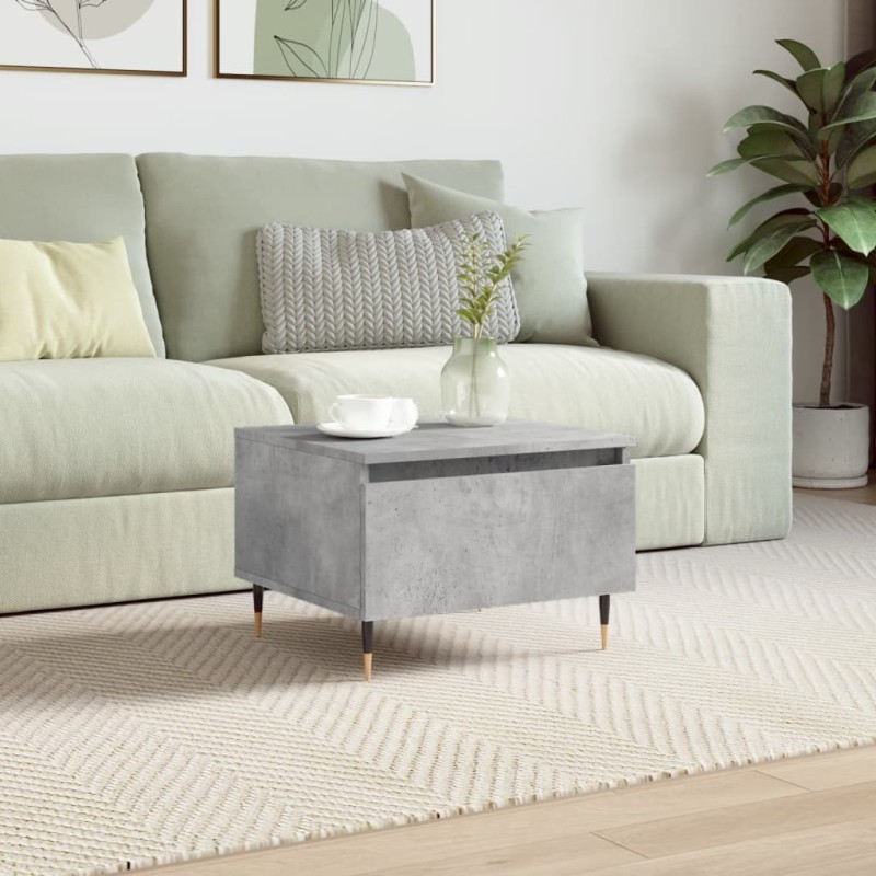 Table basse gris béton 50x46x35 cm bois d'ingénierie Table basse gris béton 50x46x35 cm bois d'ingénierie