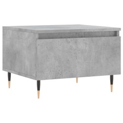 Table basse gris béton 50x46x35 cm bois d'ingénierie 