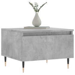 Table basse gris béton 50x46x35 cm bois d'ingénierie 