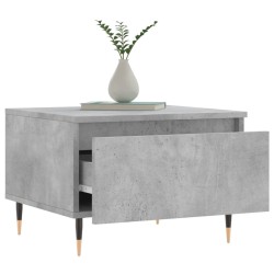 Table basse gris béton 50x46x35 cm bois d'ingénierie 