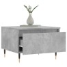 Table basse gris béton 50x46x35 cm bois d'ingénierie 