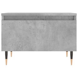 Table basse gris béton 50x46x35 cm bois d'ingénierie 