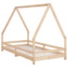 Cadre de lit pour enfant 90x190 cm Bois de pin massif 