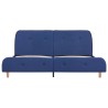 Cadre de lit sans matelas bleu tissu 180x200 cm 