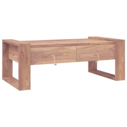 Table basse 110x60x40 cm Bois de teck massif 