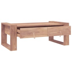 Table basse 110x60x40 cm Bois de teck massif 