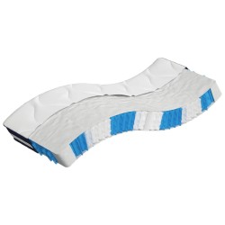 Matelas à ressorts ensachés dureté moyenne 80x200 cm 