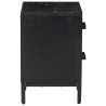 Tables de chevet 2 pcs Noir 36x30x45 cm Bois de pin massif 