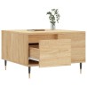 Table basse chêne sonoma 55x55x36,5 cm bois d'ingénierie 