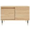 Table basse chêne sonoma 55x55x36,5 cm bois d'ingénierie 