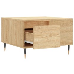 Table basse chêne sonoma 55x55x36,5 cm bois d'ingénierie 