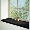 Appuis de fenêtre 2 pcs marron foncé bois de chêne massif 