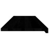 Appuis de fenêtre 2 pcs marron foncé bois de chêne massif 