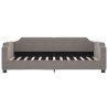 Lit de repos sans matelas taupe 80x200 cm tissu 