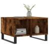 Table basse Chêne fumé 60x50x36,5 cm Bois d'ingénierie 