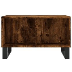 Table basse Chêne fumé 60x50x36,5 cm Bois d'ingénierie 