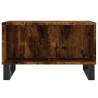 Table basse Chêne fumé 60x50x36,5 cm Bois d'ingénierie 