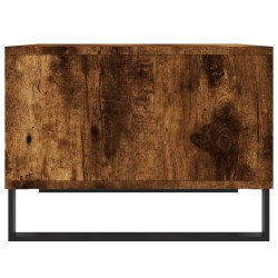 Table basse Chêne fumé 60x50x36,5 cm Bois d'ingénierie 