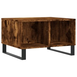 Table basse Chêne fumé 60x50x36,5 cm Bois d'ingénierie 