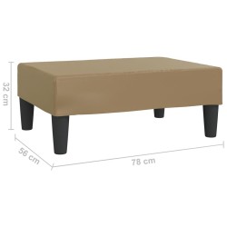 Repose-pied Cappuccino 78x56x32 cm Similicuir  
