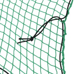 Filet pour remorque avec corde élastique vert 5x3,5 m PP 