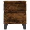 Table de chevet chêne fumé 40x35x50 cm bois d’ingénierie 