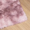 Tapis Shaggy à poils longs NAVARRA rose poudré 160x230 cm 