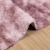 Tapis Shaggy à poils longs NAVARRA rose poudré 160x230 cm 