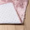 Tapis Shaggy à poils longs NAVARRA rose poudré 160x230 cm 