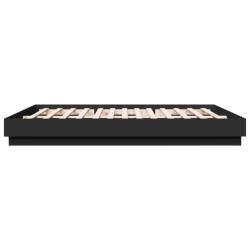 Cadre de lit sans matelas noir 180x200 cm 