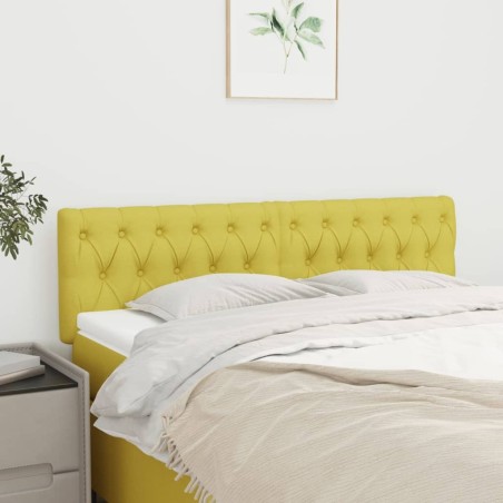 Têtes de lit 2 pcs Vert 72x7x78/88 cm Tissu 