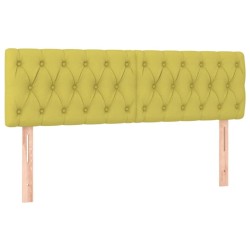Têtes de lit 2 pcs Vert 72x7x78/88 cm Tissu 