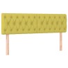 Têtes de lit 2 pcs Vert 72x7x78/88 cm Tissu 