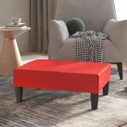 Repose-pied Rouge 78x56x32 cm Similicuir  