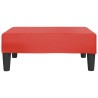 Repose-pied Rouge 78x56x32 cm Similicuir  