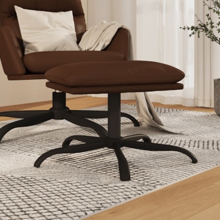 Repose-pied Marron 45x29,5x36 cm Similicuir brillant 