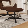 Repose-pied Marron 45x29,5x36 cm Similicuir brillant 