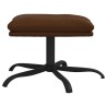 Repose-pied Marron 45x29,5x36 cm Similicuir brillant 