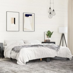 Cadre de lit sans matelas noir 200x200 cm 