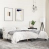 Cadre de lit sans matelas noir 200x200 cm 