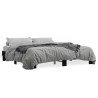 Cadre de lit sans matelas noir 200x200 cm 