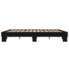 Cadre de lit sans matelas noir 200x200 cm 