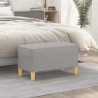 Banc Gris clair 70x35x41 cm Tissu 