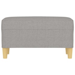 Banc Gris clair 70x35x41 cm Tissu 