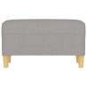 Banc Gris clair 70x35x41 cm Tissu 