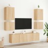 Unités murales TV 6 pcs chêne sonoma bois d'ingénierie 