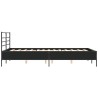 Cadre de lit sans matelas noir 120x190 cm 