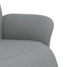 Fauteuil inclinable avec repose-pieds gris clair tissu 