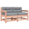 Chaises de jardin avec coussins lot de 2 bois massif douglas 